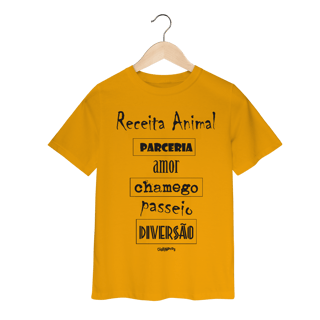 Nome do produto Camiseta Infantil Cachorro Receita Animal