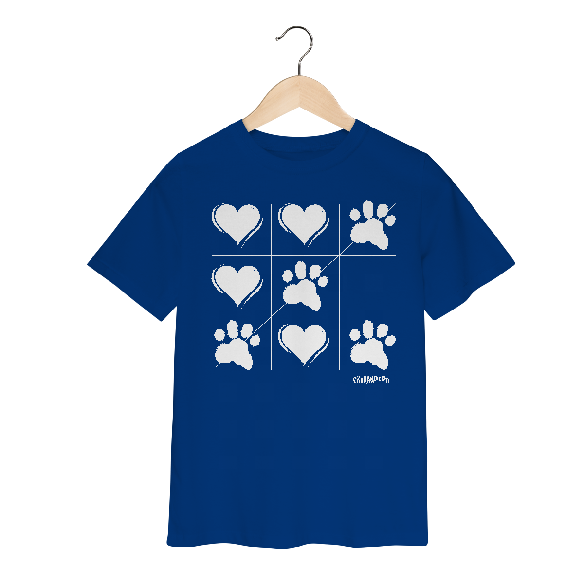 Nome do produto: Camiseta Infantil Jogo da Velha