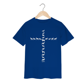 Nome do produto Camiseta Infantil Cachorro Cruz - Amizade Fiel