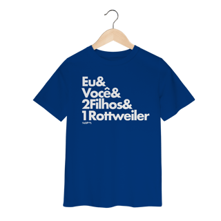 Nome do produto Camiseta Infantil 2 Filhos e 1 Cachorro Rottweiler