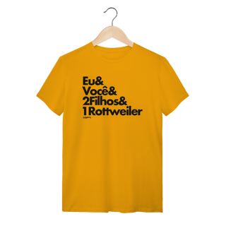 Nome do produto Camiseta 2 Filhos e 1 Cachorro Rottweiler