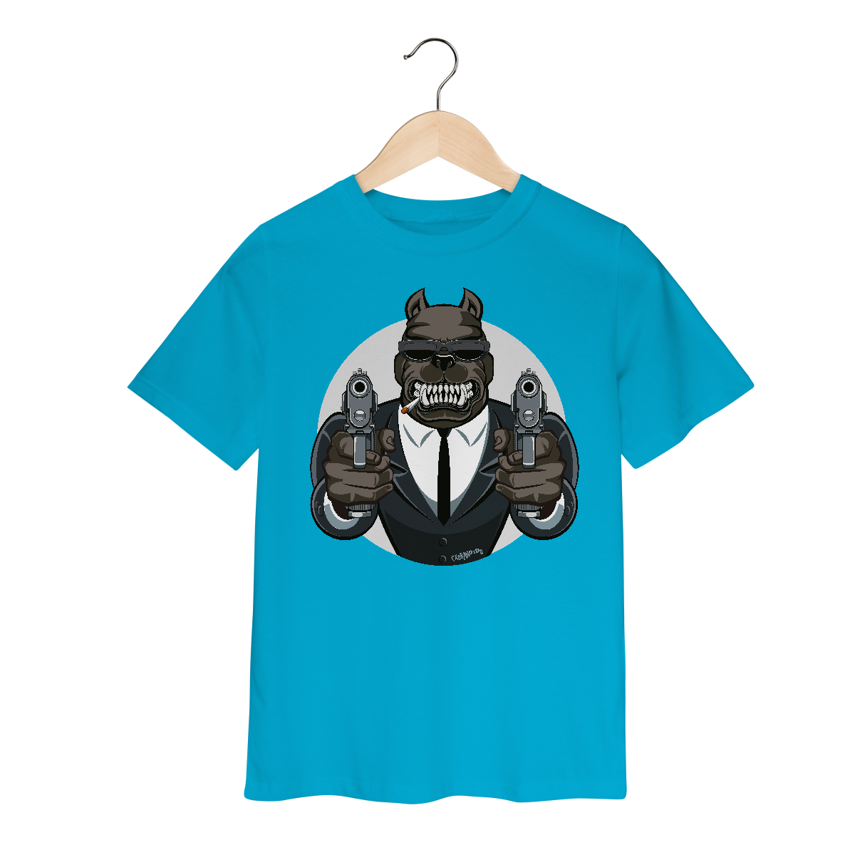 Nome do produto: Camisera Infantil Pitbull Mafioso