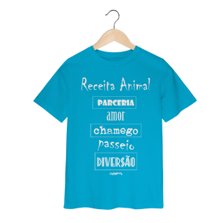 Nome do produto Camiseta Infantil Cachorro Receita Animal