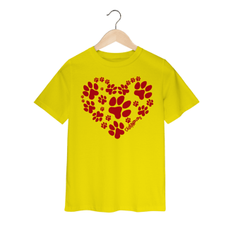 Nome do produto Camiseta Infantil Coração - I Love My Dog