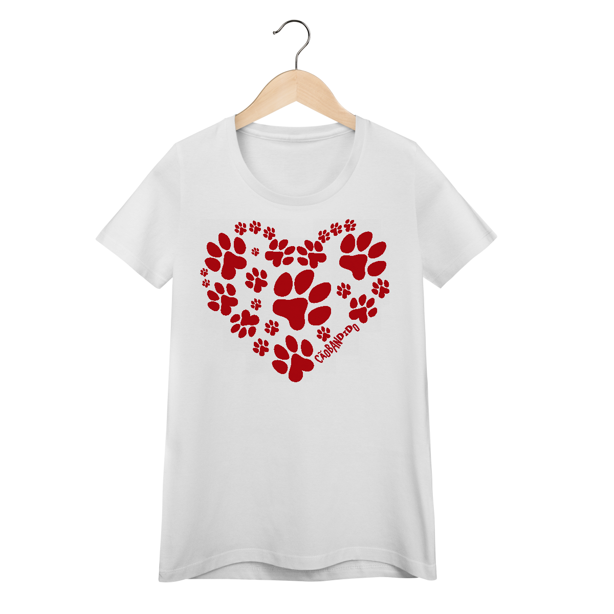 Nome do produto: Baby Look Coração - I Love My Dog
