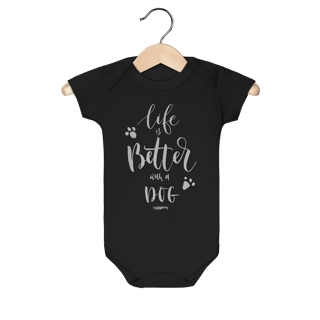 Nome do produto Body Bebê Life is Better With a Dog
