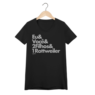 Nome do produto Baby Look 2 Filhos e 1 Cachorro Rottweiler