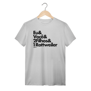 Nome do produto Camiseta 2 Filhos e 1 Cachorro Rottweiler