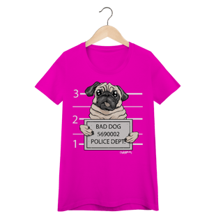 Nome do produto Baby Look Pug Bad Dog