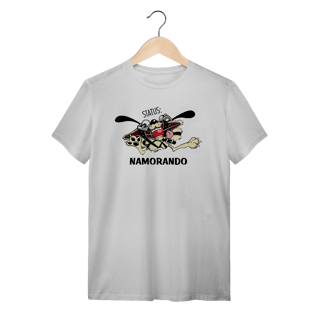 Nome do produto Camiseta Cachorro Status Namorando