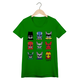 Nome do produto Baby Look Cachorros Super-Heróis