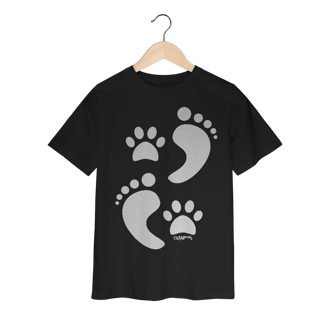 Nome do produto Camiseta Infantil Cachorro Pegadas