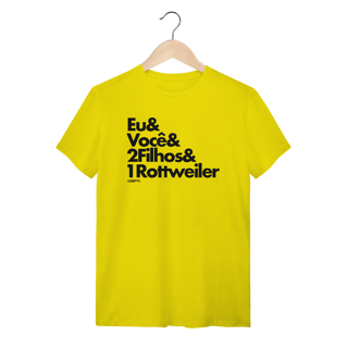 Nome do produto Camiseta 2 Filhos e 1 Cachorro Rottweiler