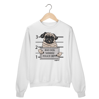 Nome do produto Moletom Blusão Pug Bad Dog