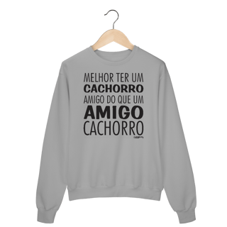 Nome do produto Moletom Blusão Cachorro Amigo ou Amigo Cachorro