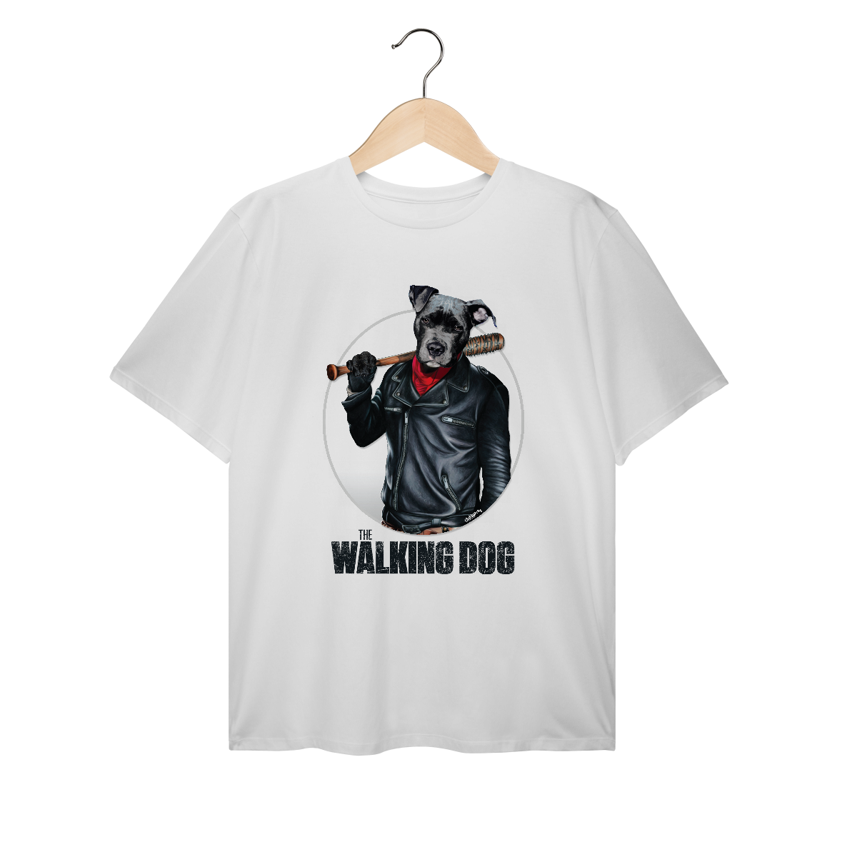 Nome do produto: Camiseta Plus Size Cachorro The Walking Dog