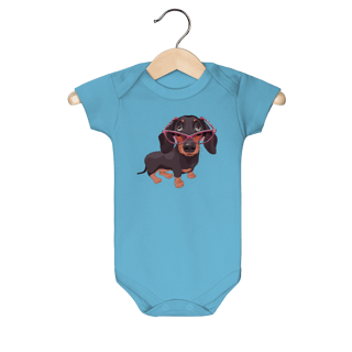 Nome do produto Body Bebê Dachshund de Óculos