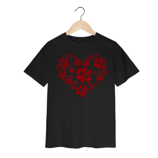 Nome do produto Camiseta Infantil Coração - I Love My Dog