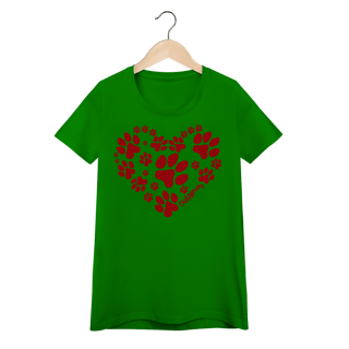 Nome do produto Baby Look Coração - I Love My Dog