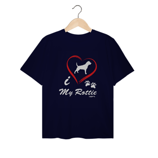Nome do produto Camiseta Plus Size Rottweiler - I Love My Rottie