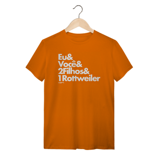 Nome do produto Camiseta 2 Filhos e 1 Cachorro Rottweiler