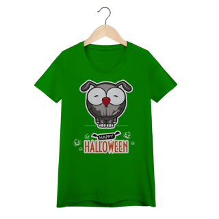 Nome do produto Baby Look Happy Halloween Cartoon Doggy