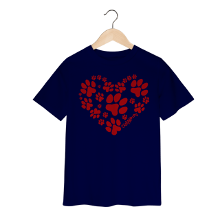 Nome do produto Camiseta Infantil Coração - I Love My Dog