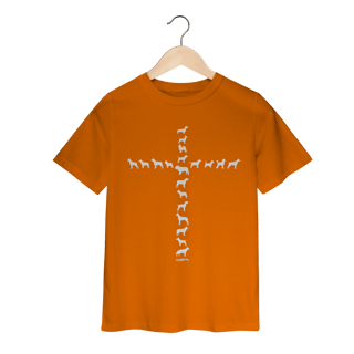 Camiseta Infantil Cachorro Cruz - Amizade Fiel