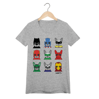 Nome do produto Baby Look Cachorros Super-Heróis