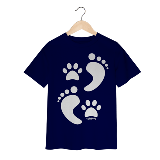Nome do produto Camiseta Infantil Cachorro Pegadas