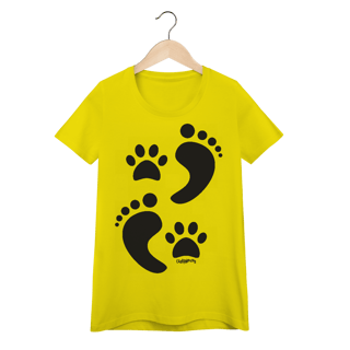 Nome do produto Baby Look Cachorro Pegadas
