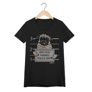 Nome do produto Baby Look Pug Bad Dog