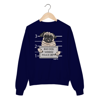 Nome do produto Moletom Blusão Pug Bad Dog