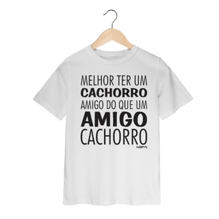 Nome do produto Camiseta Infantil Cachorro Amigo ou Amigo Cachorro