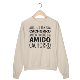 Nome do produto Moletom Blusão Cachorro Amigo ou Amigo Cachorro