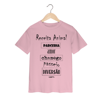 Nome do produto Camiseta Infantil Cachorro Receita Animal