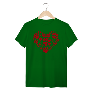 Nome do produto Camiseta Coração - I Love My Dog