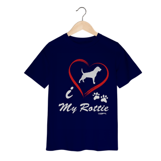 Nome do produto Camiseta Infantil Rottweiler - I Love My Rottie