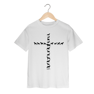 Nome do produto Camiseta Infantil Cachorro Cruz - Amizade Fiel