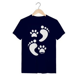 Nome do produto Camiseta Cachorro Pegadas