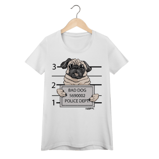 Nome do produto Baby Look Pug Bad Dog