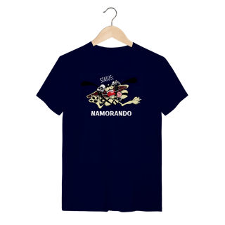 Nome do produto Camiseta Cachorro Status Namorando