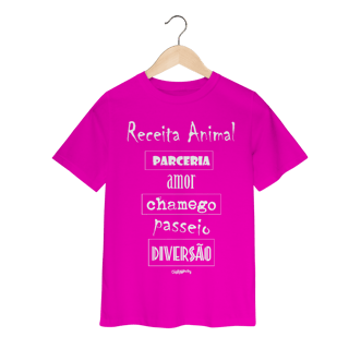 Nome do produto Camiseta Infantil Cachorro Receita Animal