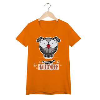 Nome do produto Baby Look Happy Halloween Cartoon Doggy