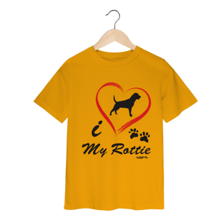 Nome do produto Camiseta Infantil Rottweiler - I Love My Rottie