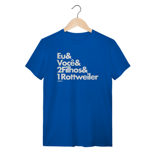 Nome do produto Camiseta 2 Filhos e 1 Cachorro Rottweiler