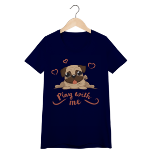 Nome do produto Baby Look Pug Play With Me
