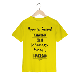 Nome do produto Camiseta Infantil Cachorro Receita Animal