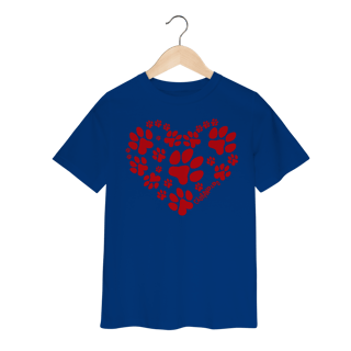 Nome do produto Camiseta Infantil Coração - I Love My Dog