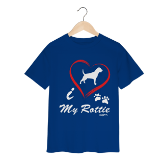 Nome do produto Camiseta Infantil Rottweiler - I Love My Rottie